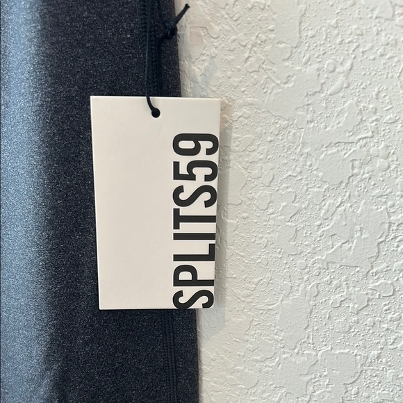 Splits59 Raquel High Waist Flare Heather Grey Leggings - Picture 3 of 9